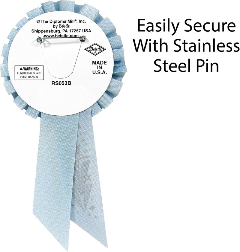 Beistle My 3rd Birthday Rosette in Blue - Image 4