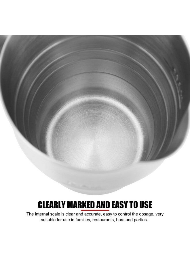 EVTSCAN EVTSCAN Household Silver Stainless Steel Coffee Frothing Pitcher Milk Frothing Cup with Scale 900ml - Image 5