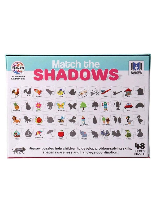 RATNA'S لعبة بازل مطابقة الظلال من راتنا للأطفال. 24 ظل مختلف للأطفال - متعدد الألوان - Image 5