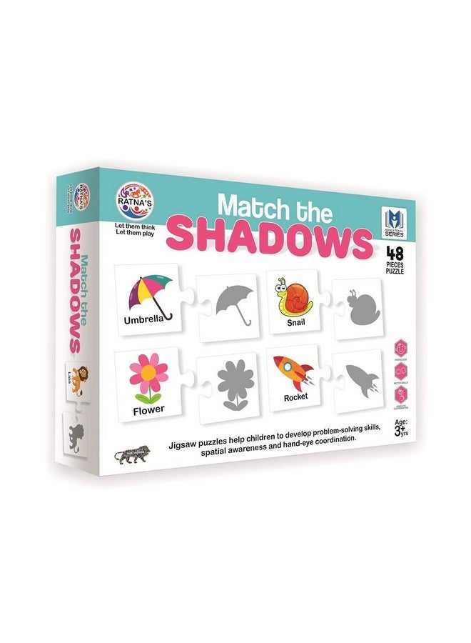 RATNA'S لعبة بازل مطابقة الظلال من راتنا للأطفال. 24 ظل مختلف للأطفال - متعدد الألوان - Image 1