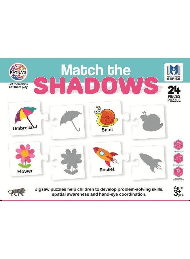 RATNA'S لعبة بازل مطابقة الظلال من راتنا للأطفال. 24 ظل مختلف للأطفال - متعدد الألوان - Image 2