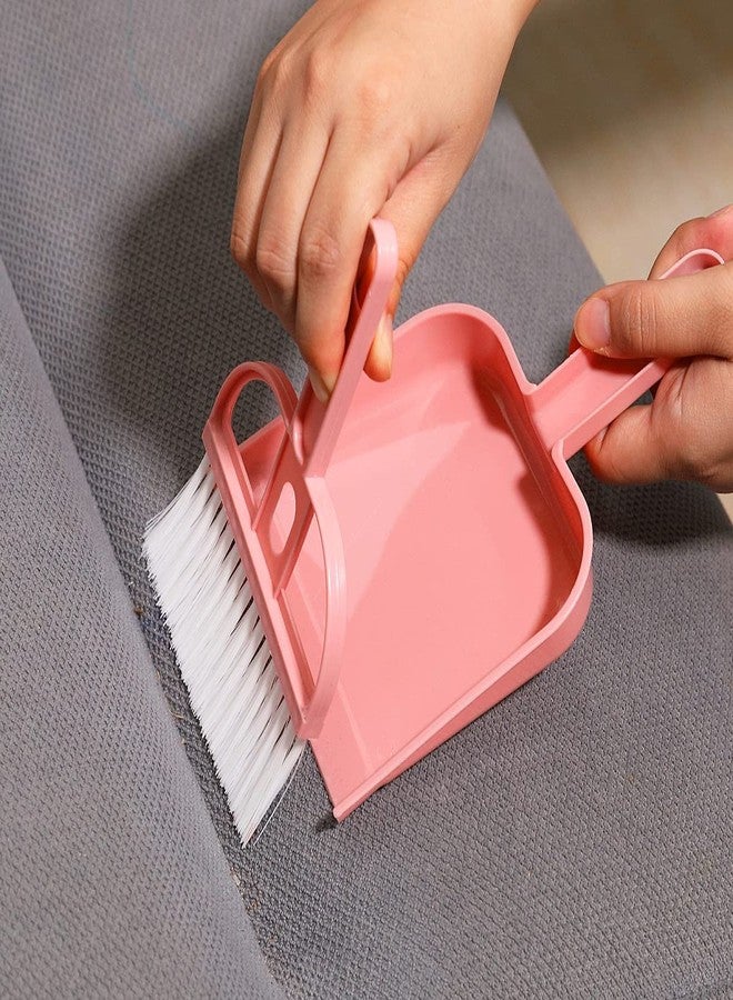 Lamoutor 3 Pack Mini Hand Broom and Dustpan Set Small Dust Pans with Brush Set Cleaning Tool for Desk, Car and Animal Waste Mixed Color - Image 5