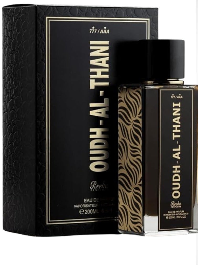 Reeha PERFUMES Oudh Al Thani Eau de Parfum – 200ml | Luxurious Oriental Fragrance by Reeha Perfumes - Image 1
