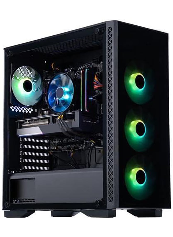 NANOTECH Gaming PC Desktop, Intel Core i7, GeForce RTX 3060 12GB, 16GB RAM, 500GB NVMe SSD+1TB HDD, Wi-Fi, Type C, HDMI/DP, Win10, KB and Mouse - Black (i7, 3060)  - Image 1