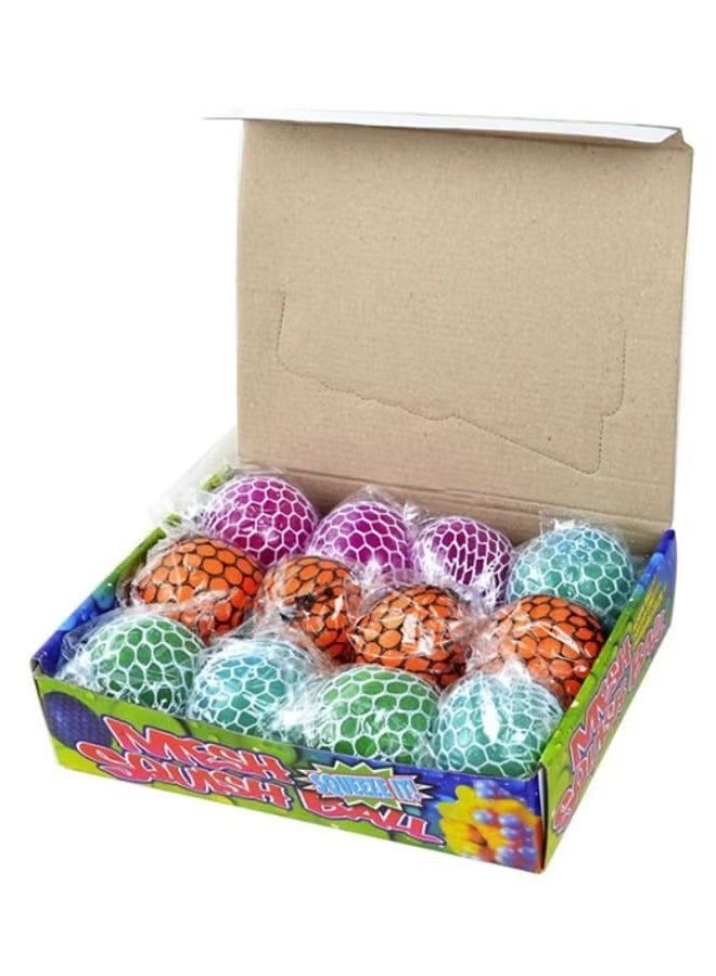 12-Piece Creative Squishy Mesh Ball Se