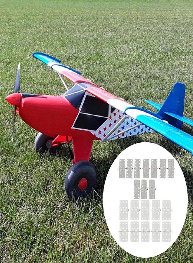 logyues 2 Sizes RC Airplane Nylon Hinges Model Replacement Parts Airplane Fixed Wing Set of 20 - Image 2