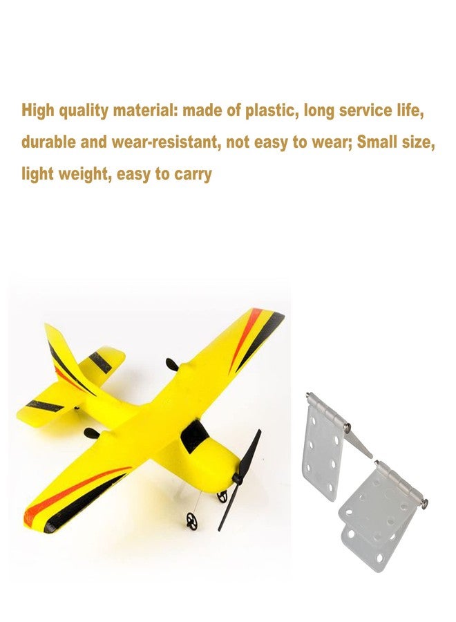 logyues 2 Sizes RC Airplane Nylon Hinges Model Replacement Parts Airplane Fixed Wing Set of 20 - Image 4