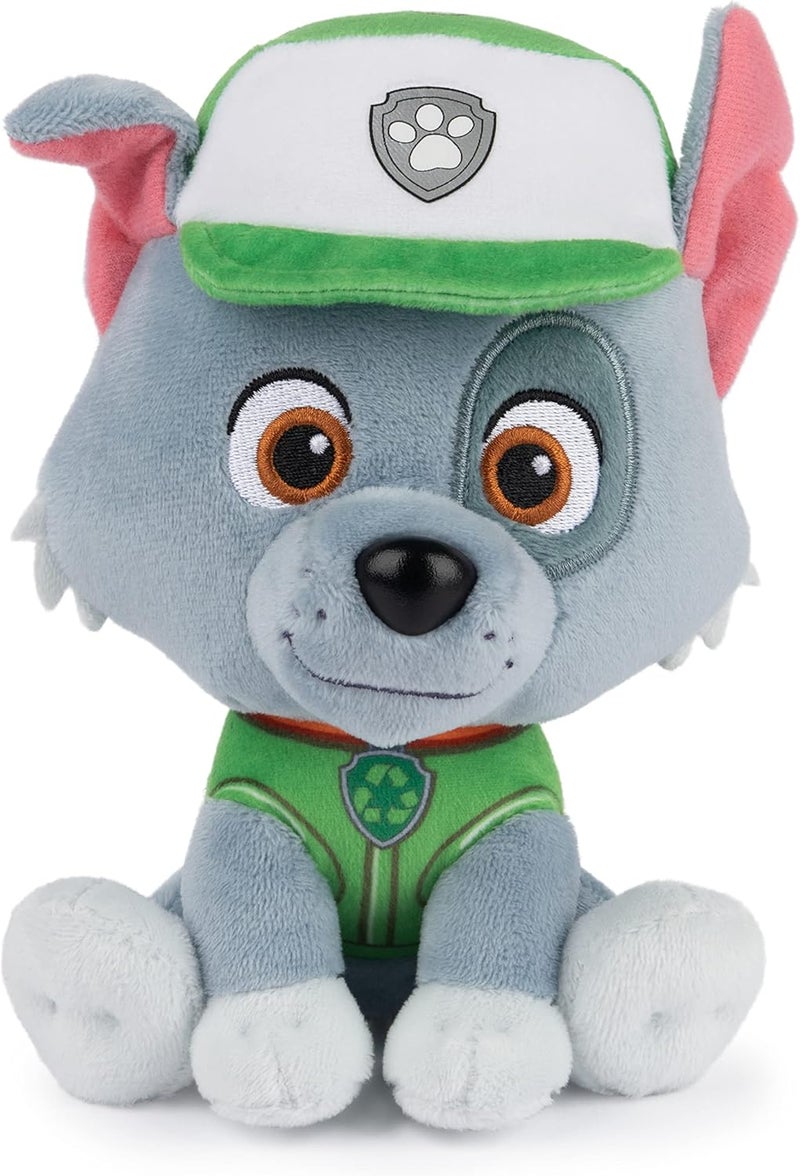 غاند لعبة الرسمية من PAW Patrol: روكي بزي إعادة التدوير المميز، دمية محشوة للأطفال من عمر سنة فما فوق، مقاس 6 بوصات - Image 1