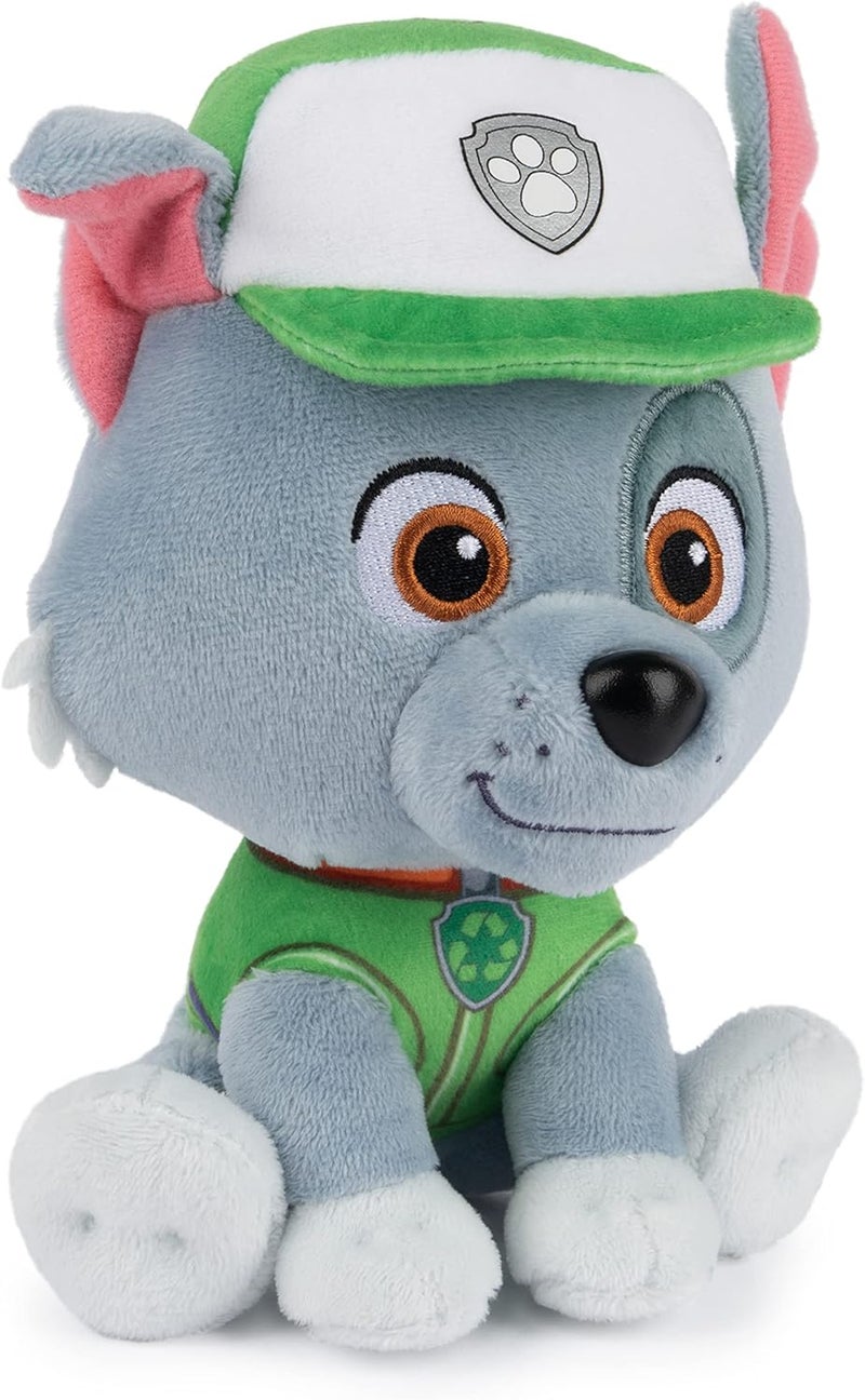 غاند لعبة الرسمية من PAW Patrol: روكي بزي إعادة التدوير المميز، دمية محشوة للأطفال من عمر سنة فما فوق، مقاس 6 بوصات - Image 4