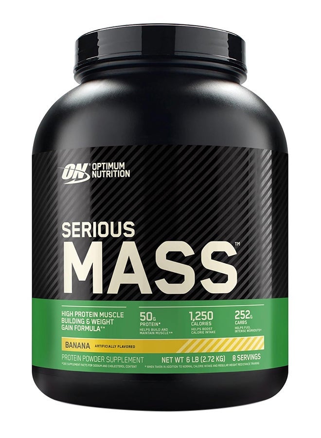 Optimum Nutrition عرض حزمة حصرية - ON سيريوس ماس لزيادة الوزن 6 رطل بنكهة الموز - Image 2