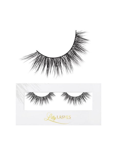 Luxe In Lite Mink Lashes ; Wispy Lashes Mink ; Natural Looking Lashes ; False Eyelashes ; Mink Cat Eye Lashes ; Strip Lashes ; Fake Lashes 13Mm Length, Reusable Up To 15 Wears
