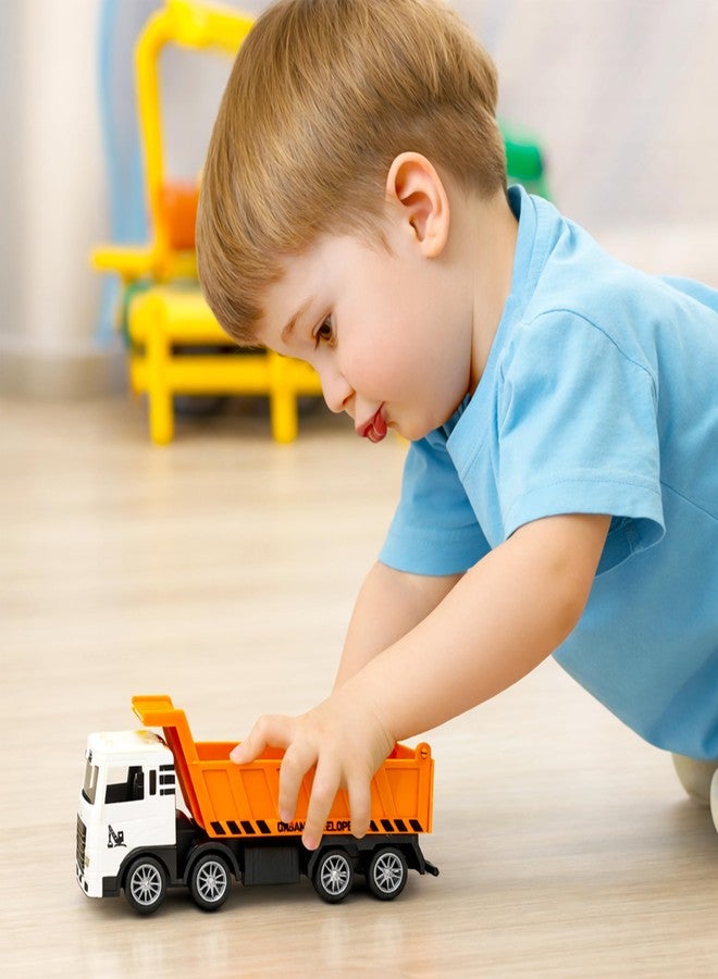 VGRASSP 8 Wheels Dumper Truck Toy for Kids - Friction Powered Construction Tipper Toy Vehicle with Openable Back Door - Color As Per Stock - Image 4