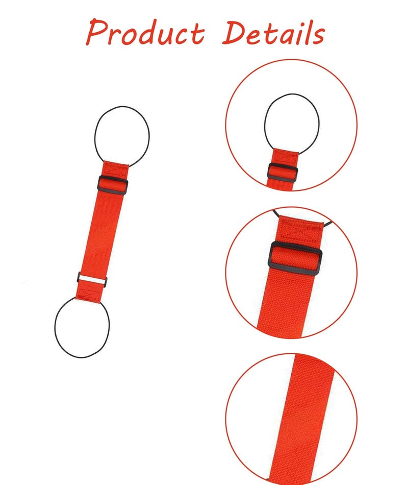 BdelrinQue Luggage Strap for Suitcases, Red Suitcase Belt, Adjustable Luggage Straps for Travel, Ideal for Frequent Travelers and Vacationers, Durable Suitcase Belt Luggage Strap for Easy Identification - Image 3