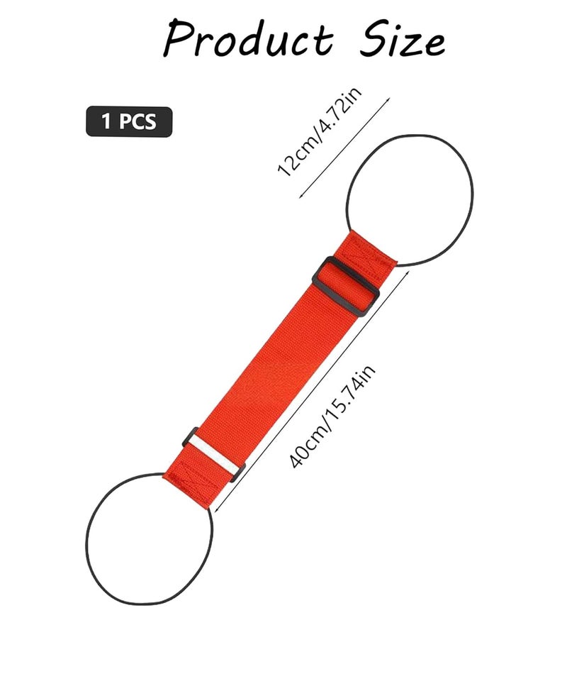 BdelrinQue Luggage Strap for Suitcases, Red Suitcase Belt, Adjustable Luggage Straps for Travel, Ideal for Frequent Travelers and Vacationers, Durable Suitcase Belt Luggage Strap for Easy Identification - Image 2