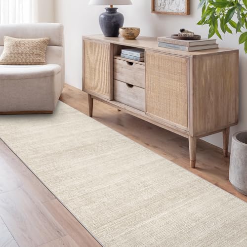 Art&Tuft Non-Slip Runner Rug - 2x10 Runner Rug Washable Low-Pile Rugs Runners, Soft Distressed Carpet Runner for Bedroom Bathroom Kitchen Laundry Living Room, Beige - Image 4