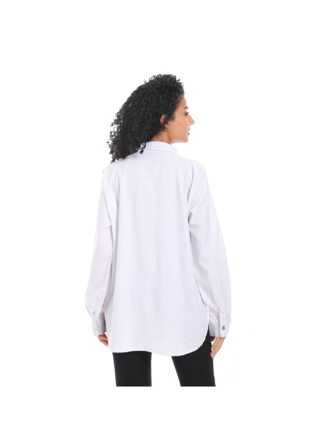 Caesar Women's collared shirt with front buttons - Image 4
