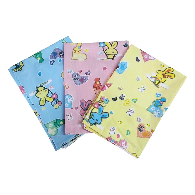 APAV Set of 3 Plastic Baby Sheet for Newborns | Waterproof Urine Protection | Small Size Bed Sheet for Bed Wetting - Image 1