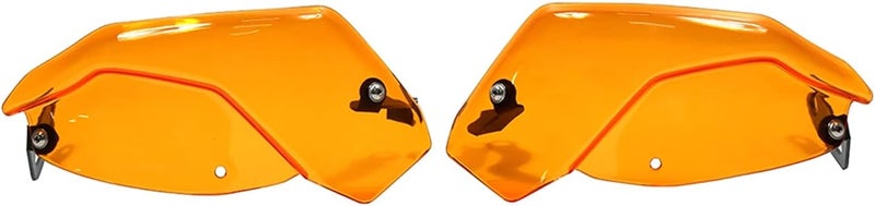 QASULER Motorcycle Handguard Deflector - Orange - Image 1