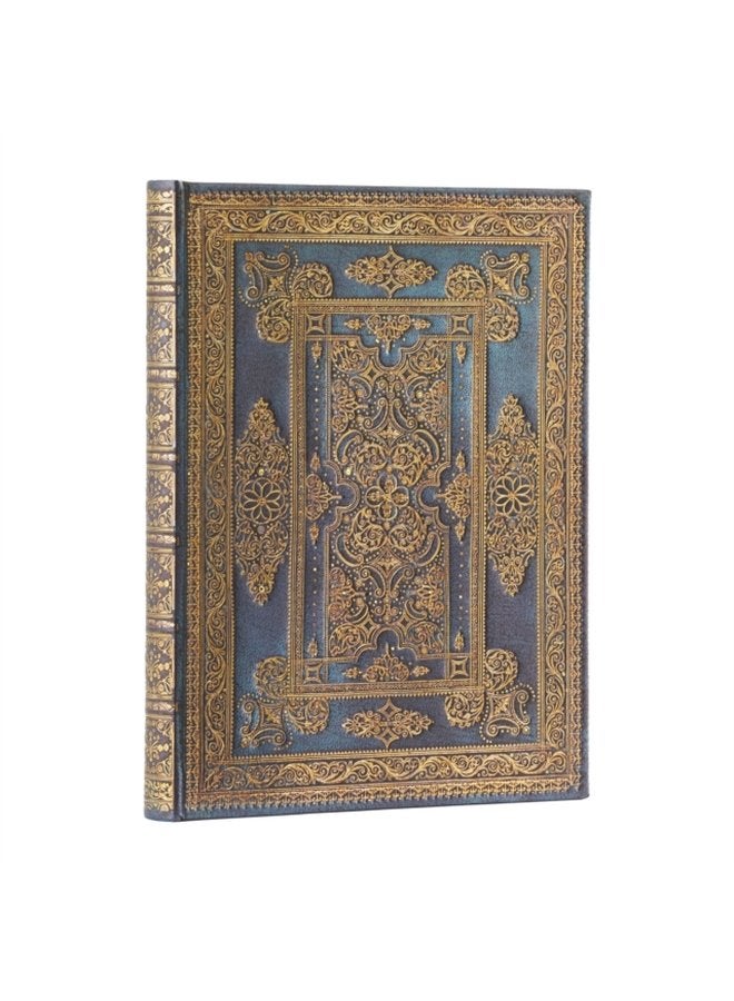 Blue Luxe Luxe Design Ultra Lined Hardback Journal Elastic Band Closure - Hardback