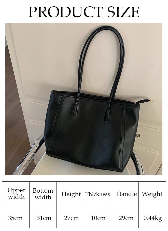 DUNISO Women's Shoulder Tote Bag Faux Leather Handbag for Women Large Capacity Messenger Fashionable Travel Shoulder Bag for Ladies Girls College Students  - Image 4