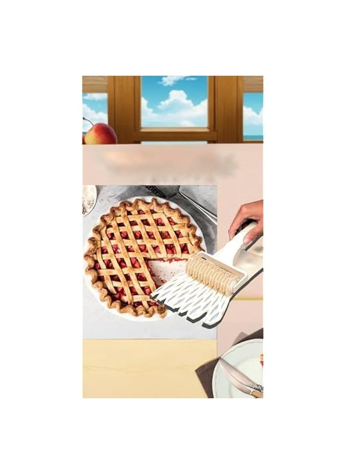 erorex - Lattice Pastry Cutter Set - 2 Pack Roller Cookie Cutters for Baking & Decorating - Plastic Dough Cutter Tool for Pies, Pizzas, and Crafts 2 Sizes Included Enhance Your Kitchen - Image 1