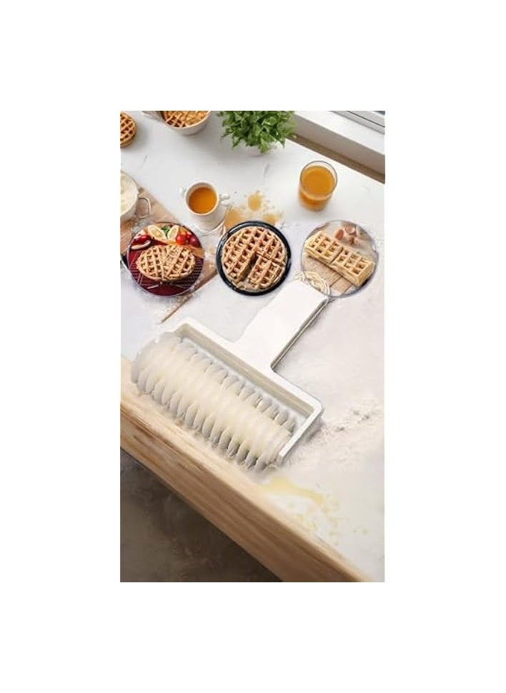 erorex - Lattice Pastry Cutter Set - 2 Pack Roller Cookie Cutters for Baking & Decorating - Plastic Dough Cutter Tool for Pies, Pizzas, and Crafts 2 Sizes Included Enhance Your Kitchen - Image 1