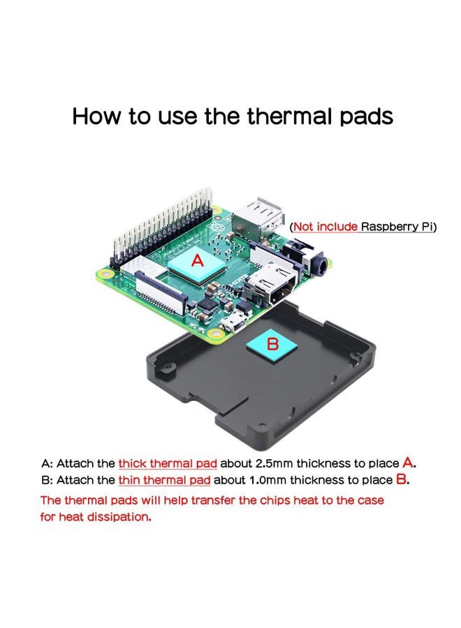 Geekworm Aluminum Alloy Case with Heatsink for Raspberry Pi 3A+ and A - Image 2