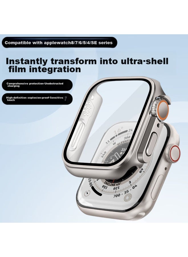 Bho Compatible Apple Watch Protective Case, Apple Watch S10/s9 Instant Ultra Protective Case, Iwatch S8/7/6/5/4/se Tempered Glass Integrated Protective Cover - Image 2