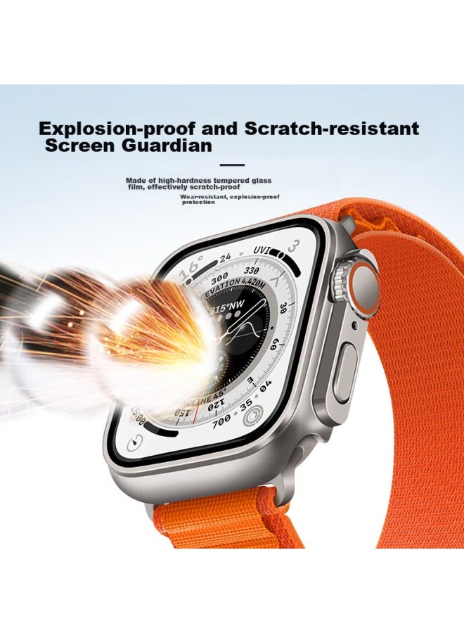 Bho Compatible Apple Watch Protective Case, Apple Watch S10/s9 Instant Ultra Protective Case, Iwatch S8/7/6/5/4/se Tempered Glass Integrated Protective Cover - Image 4