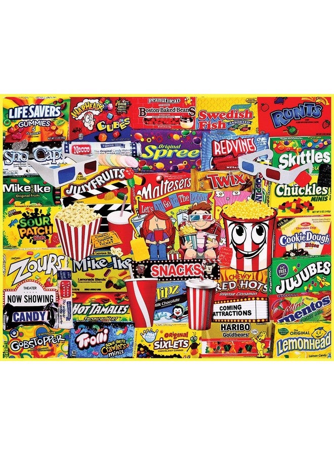 وايت ماونتن ألغاز الصور المقطوعة من White Mountain Movie Snacks، 1000 قطعة، ألغاز مجمعة للكبار والعائلة - Image 1