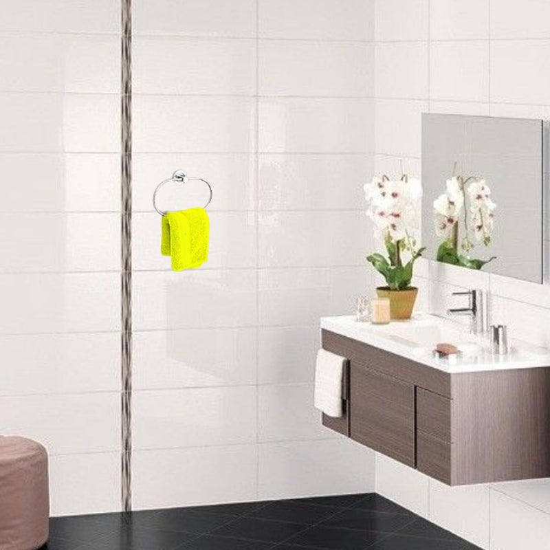JAGGER حلقة منشفة على شكل بيضاوي JAG228 / حامل منشفة / حامل منشفة يد / شماعة قماش / حامل مناديل / حامل منشفة قماش للحمام والمطبخ وحوض الغسيل (تشطيب كروم، عبوة - 1) - Image 3