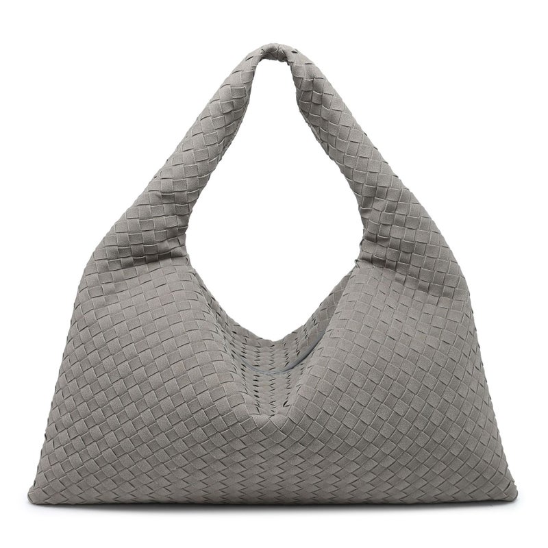 Popular Frosted Woven Bag New Retro Large-Capacity Tote Satchel Hobo Shoulder Armpit Bag - Image 3