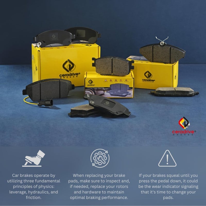 CERADRIVE Brakes - High Performace - Organic Brake Pads for Ertiga | Fiesta New Model | Swift 2022 - Image 4