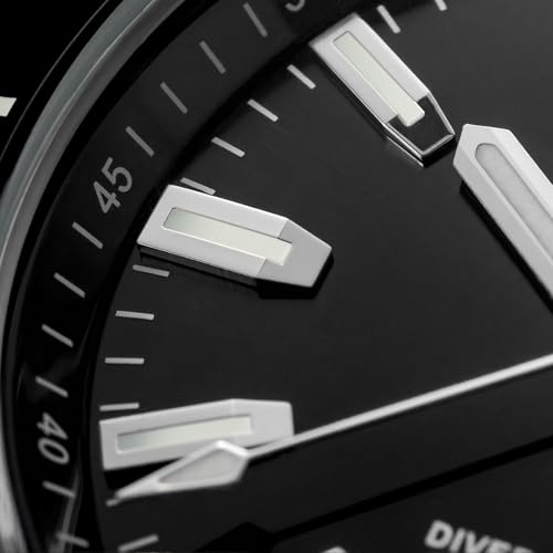 ADDIESDIVE 41 MM Dive Watches for Men 200 M Waterproof Large Dial Date Display Super Lume Easy to Read Black Male Watch - Image 5