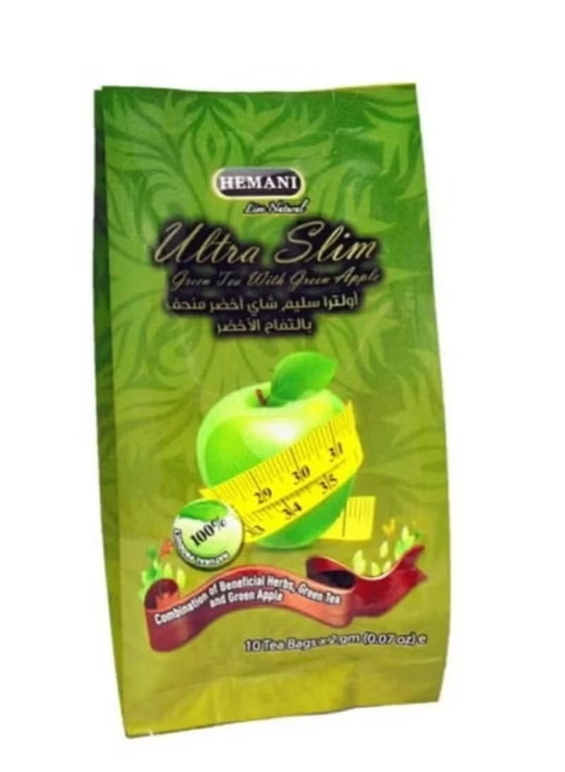 Himani Green tea for slimming, Ultra Slim with green apple, 20 grams - Image 2