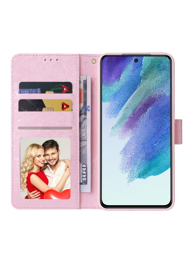 اس-توب جراب لهاتف Samsung Galaxy S21 FE 5G جراب جلدي مطلي بطبقة برونزية بتقنية RFID - Image 5