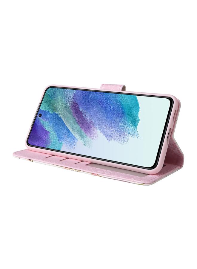 اس-توب جراب لهاتف Samsung Galaxy S21 FE 5G جراب جلدي مطلي بطبقة برونزية بتقنية RFID - Image 4