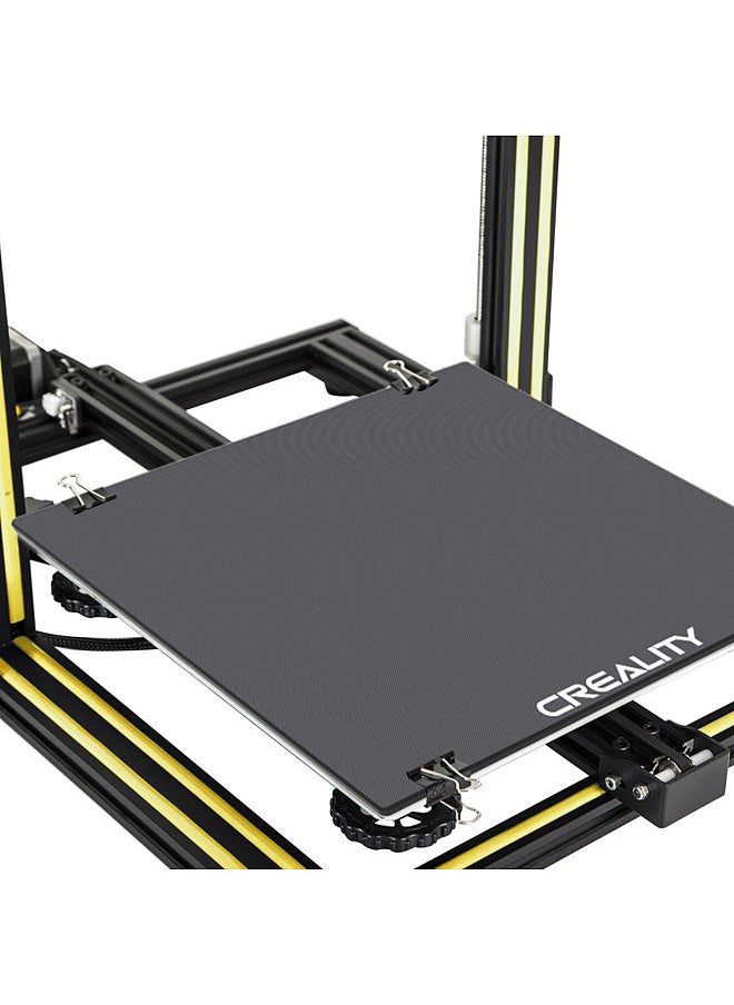Generic - Creality Tempered Glass Bed for 3D Printer Platform Heated Glass Plate Build Surface 220*220mm with 4pcs Glass Clip 4mm Ultrabase for CR-X/CR-10S Pro/CR-10S Pro V2/CR-10 V2 3D Printer - Image 1