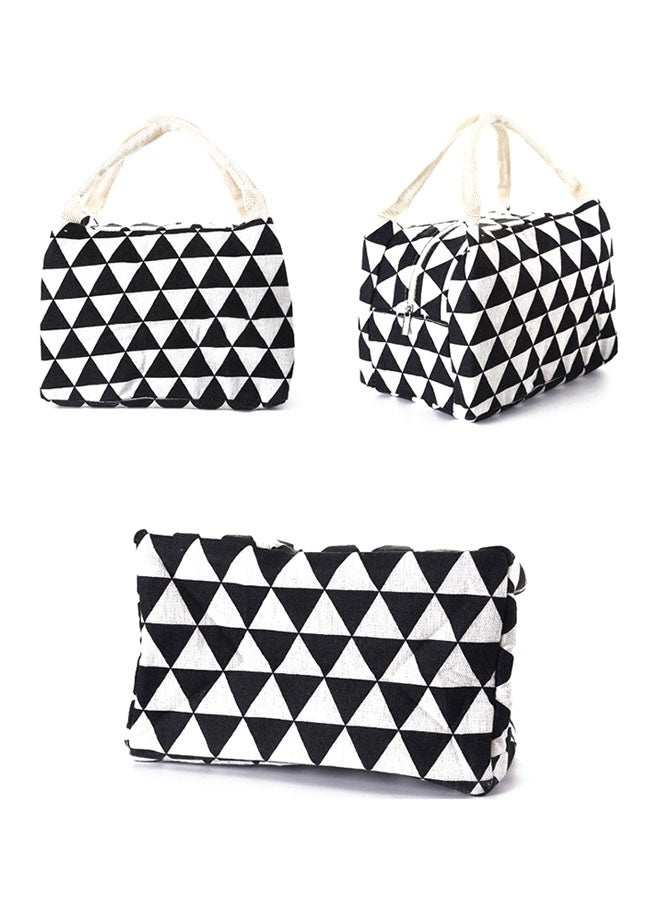 Halamodo Cute Nylon Triangular Lunch Tote Bags Reusable Insulated Lunch Storage Large Capacity Reusable Insulated Cooler for Work Picnic or Travel - Image 2