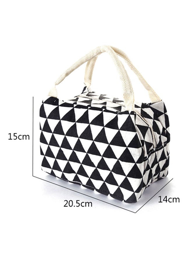 Halamodo Cute Nylon Triangular Lunch Tote Bags Reusable Insulated Lunch Storage Large Capacity Reusable Insulated Cooler for Work Picnic or Travel - Image 3