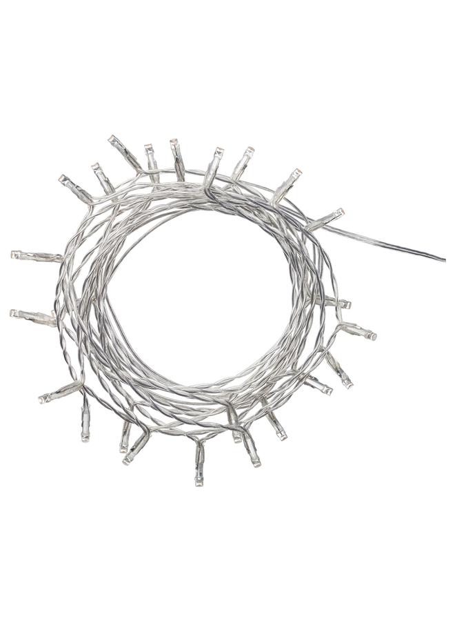 Zaboon LED lighting chain with 24 lights, indoor silver-colour - Image 1