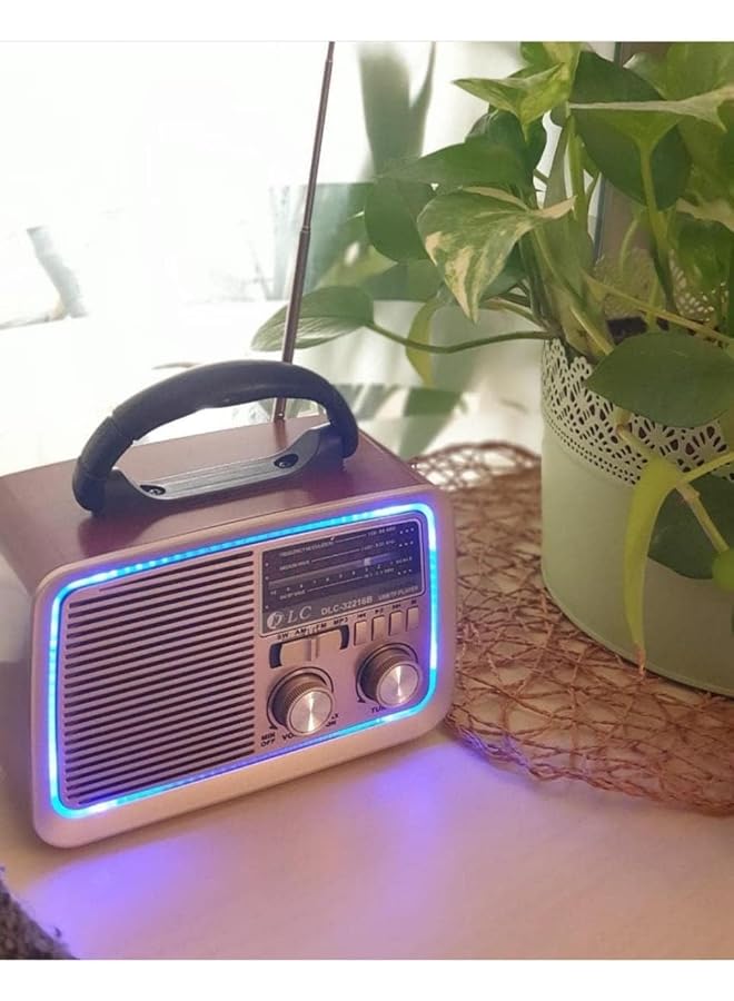 دي إل سي  راديو مزود بمنفذ بطاقة SD وبلوتوث ومنفذ USB ومنفذ AUX 32213B - Image 2