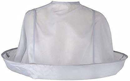 EVERMALL EVERMALL Hair Cutting Cape Hairstylist Simple Design Hair Cutting Cloak Beard Shaving Umbrella Waterproof Cape Barber Salon Home Haircut Hairdresser Apron Cloth for Adult Men Women KidsGray - Image 1