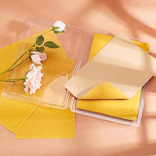 BENECREAT 20PCS Velvet Yellow Fabric Sticky Back Adhesive Back Sheets, A4 Sheet (8.3" x 11.8"), Self-Adhesive, Durable and Water Resistant, Ideal for Art and Craft Making - Image 5