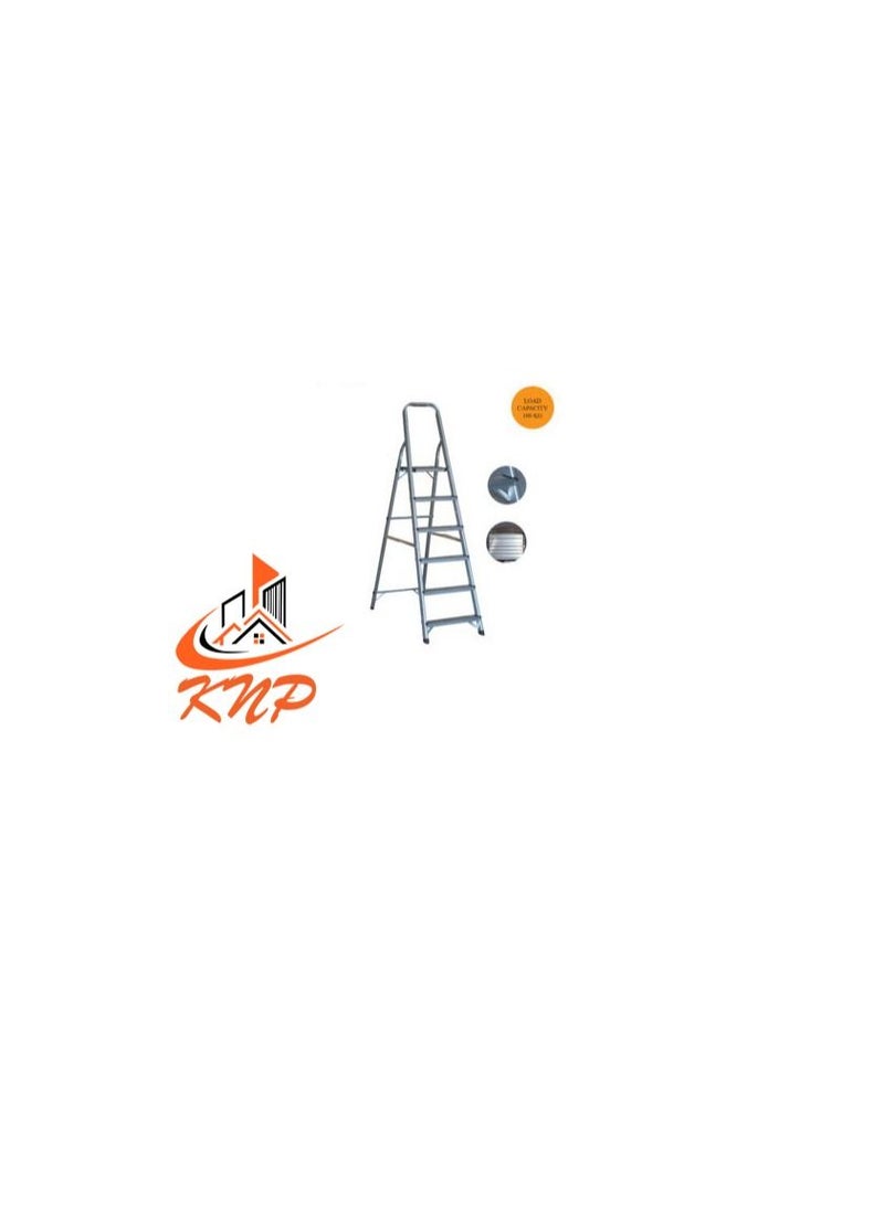 KNP KNP Light Duty Aluminum Ladder 8 Steps  - Image 1