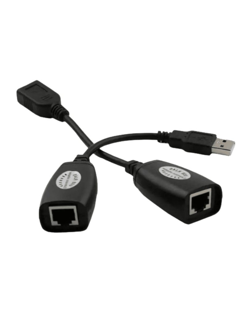 Upgraded USB To RJ45 Network Cable Adapter USB 2.0 Male To Female CAT5 CAT6 Connector LAN Ethernet Extension Repeater Converter For Computer Mouse Printer PC Keyboard Laptop Accessories  - Image 3