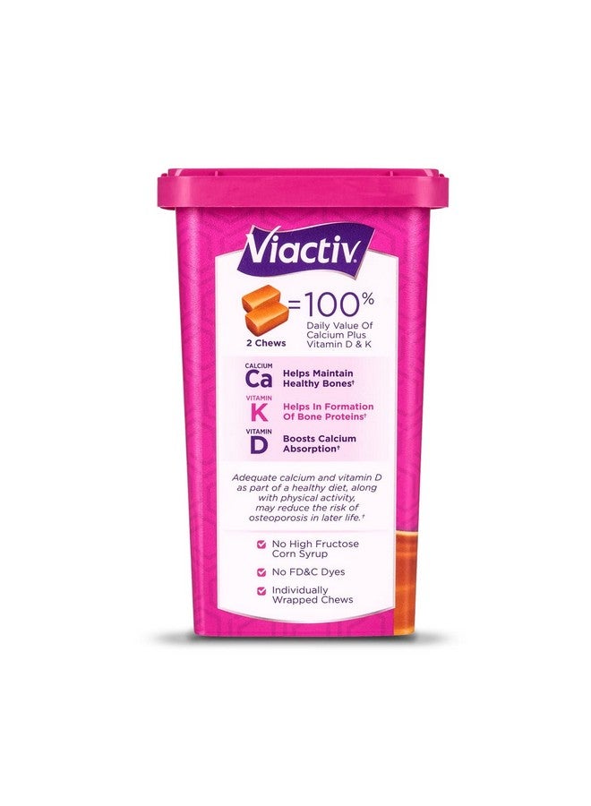 Viactiv, Calcium Plus D, Soft Chews, Caramel - 100 soft chews, Pack of 6 - Image 3