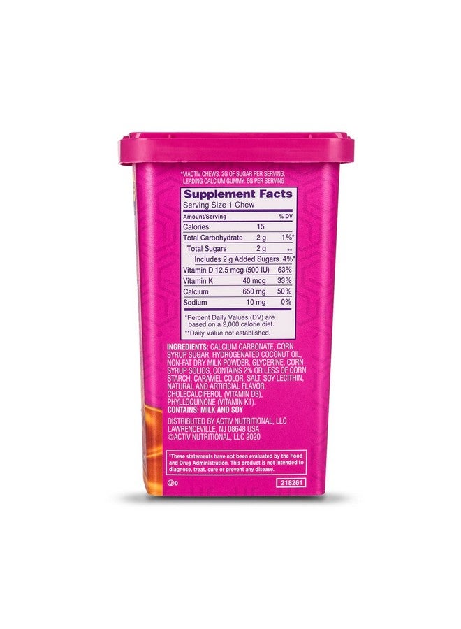Viactiv, Calcium Plus D, Soft Chews, Caramel - 100 soft chews, Pack of 6 - Image 2