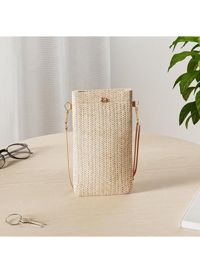Small Crossbody Straw purse Lightweight Summer Beach Phone Bag for Women - Image 4