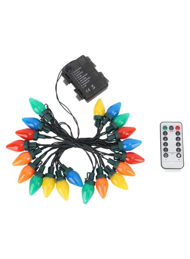 NIBEMINENT C9 LED Christmas String Lights 16.4ft 20 LED Waterproof C9 Strawberry Christmas Lights for Outdoor Indoor Outside Patio Wedding Party Decoration  - Image 1